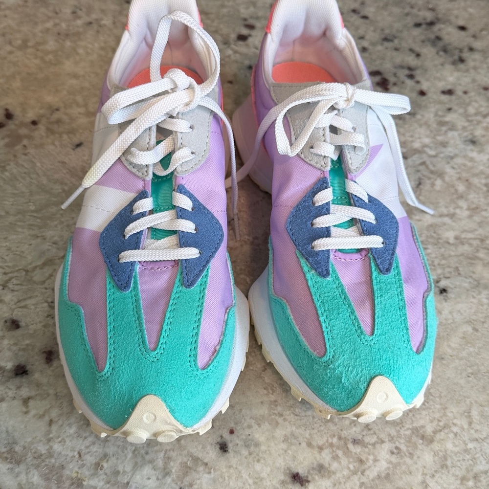 New Balance Wmns 327 'Dark Violet Summer Jade' - Picture 2 of 10